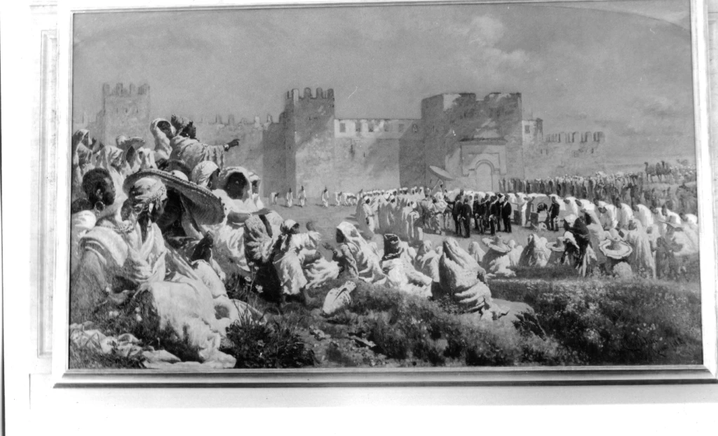 Scena di ambasceria italiana in Marocco - Palazzo della Consulta, Roma